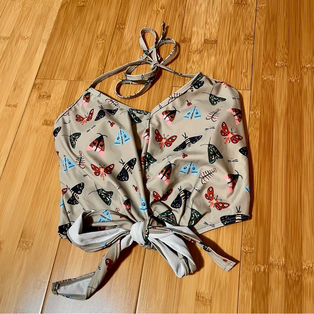 Kortni Jeane Tied Up Insect Swim Top